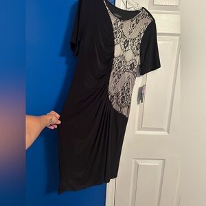 NWT black with Cream accent size 16 dress